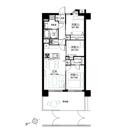 【間取り】 | 朝日シティパリオ高井戸