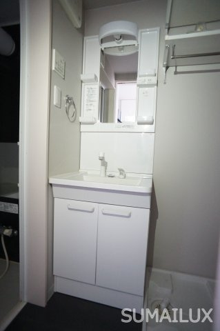 熊本市中央区八王寺町のアパートの洗面所