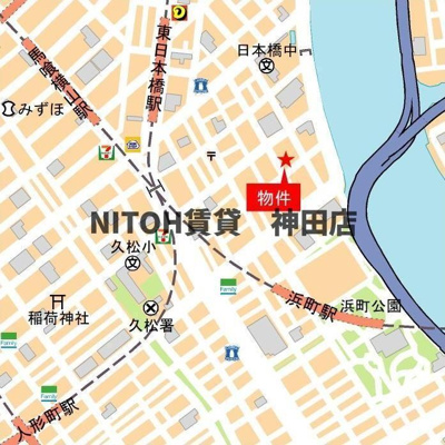 【地図】 | アジュールテラス日本橋浜町