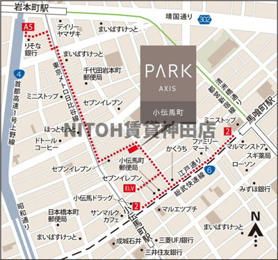 【地図】 | パークアクシス小伝馬町