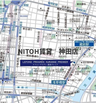 【地図】 | ルフォンプログレ蔵前プレミア