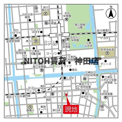 【地図】 | バウスフラッツ住吉