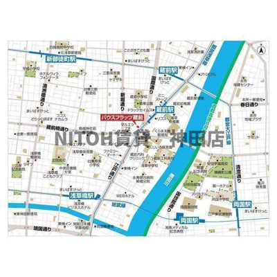 【地図】 | バウスフラッツ蔵前