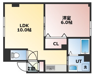 【間取り】 | 【CP対象】パステルコート302 | 間取りです