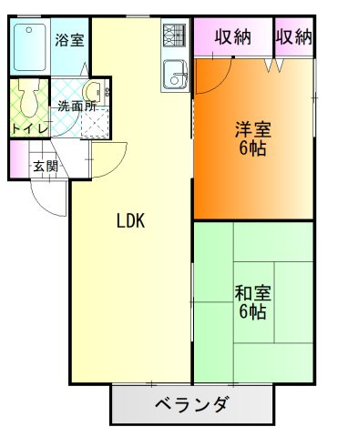 パークビューコートAの間取り