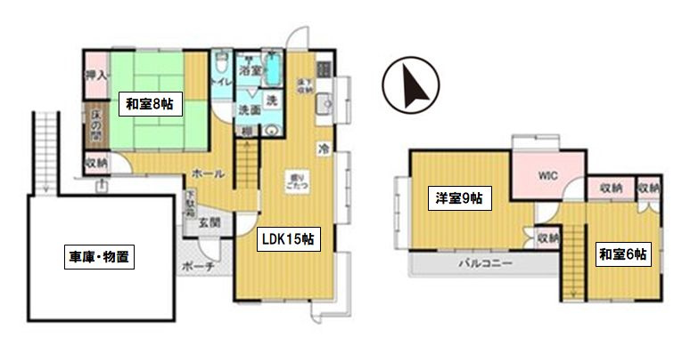 小山市犬塚の間取り