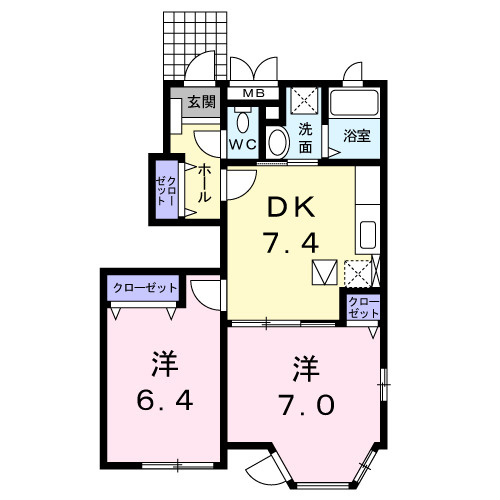ノースヒルあいみの間取り