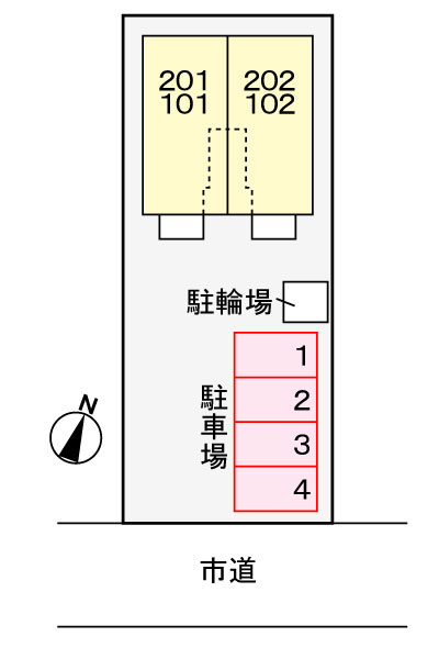 ヴェルデ神田の駐車場