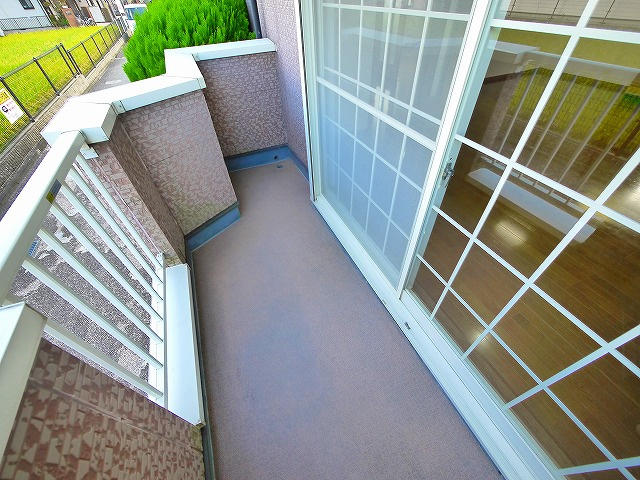 パルティーレのバルコニー|陽当たり良好なバルコニーです