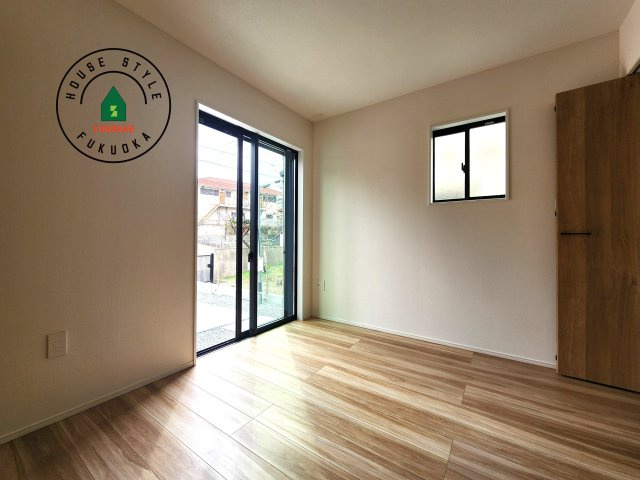 福岡市早良区重留2丁目第2-2棟(1号棟)の内観：施工例|将来的に、琉球畳を引きまして和室風にすることも可能です。