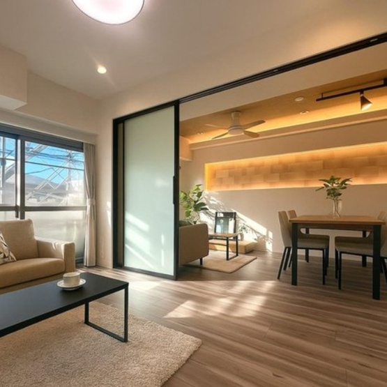 【洋室】 | パーソナルハイツ飛鳥山 | 暖かいひだまりを全身で感じ取れる室内。