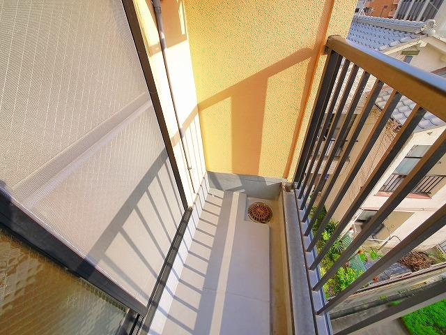 奈良パークヒルズのバルコニー