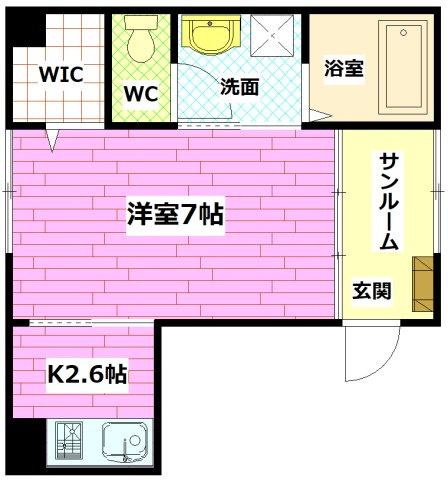グランドール　コルソ　B棟の間取り