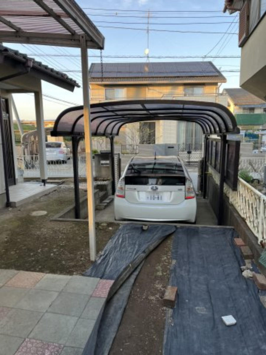 古河市桜町の駐車場|カーポート付で雨の日も安心ですね！