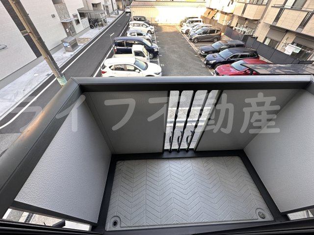 エスポワール大今里のバルコニー