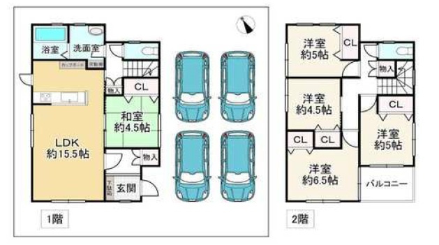 姫路市飾磨区細江　　山陽電鉄「飾磨駅」徒歩20分の間取り