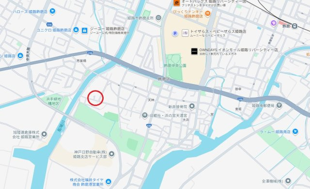 姫路市飾磨区細江　　山陽電鉄「飾磨駅」徒歩20分の地図