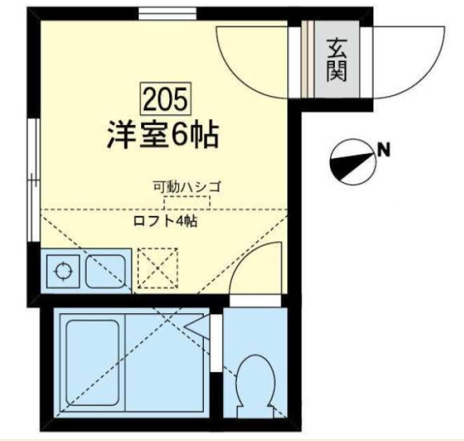 横須賀市公郷町２丁目の一棟アパートの間取り