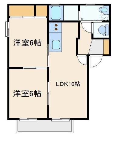 【間取り】 | グランドール連取E