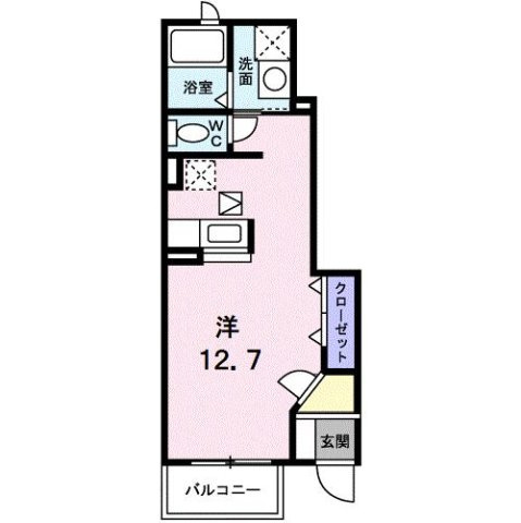 シュクレ　せがみⅡの間取り