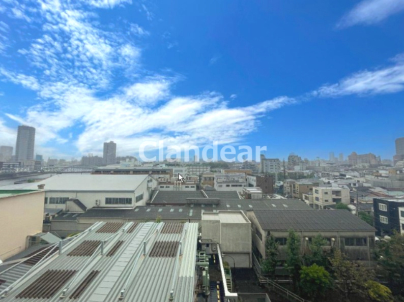 カネボウ町屋グリーンマンションの展望|たっぷりの陽光と心地よい風が舞い込む住まい♪目の前に高い建物がなく、美しい緑と青い空を臨むことが出来ます!