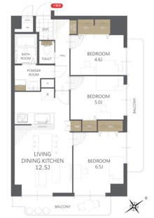 【間取り】トーカンマンション千秋鷹匠橋 