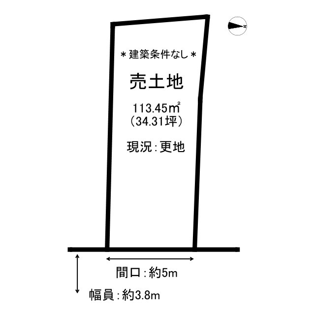 鳥取市吉方温泉1丁目土地の土地図