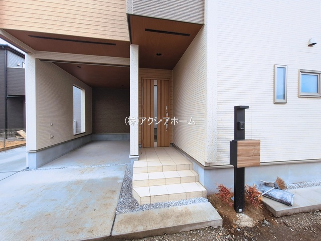 所沢市小手指元町2丁目・全8棟　新築一戸建　3号棟の玄関|現地写真（2026年1月29日撮影）