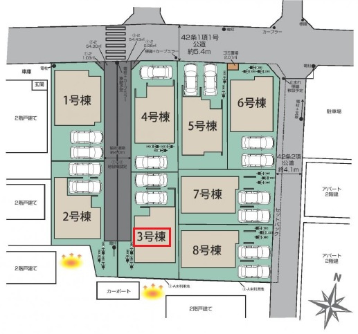 所沢市小手指元町2丁目・全8棟　新築一戸建　3号棟の設備|現地写真（2026年1月29日撮影）