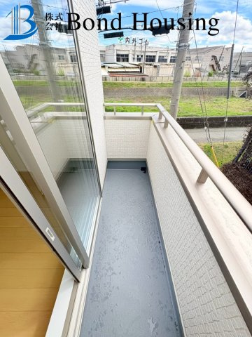 東二見駅まで徒歩12分　東二見全5区画　E号棟のバルコニー