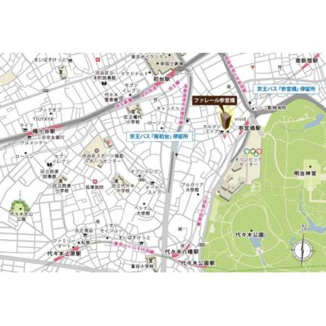 ファレール参宮橋の地図