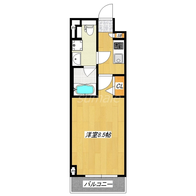 エルフォルテ赤羽西の間取り|広々8帖超のお部屋です☆彡