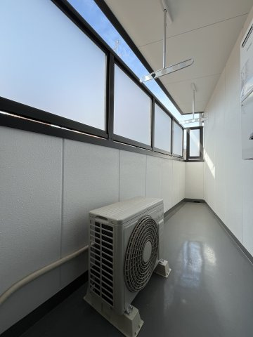 グランツあびこのバルコニー