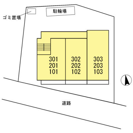 ロータス府中の区画図