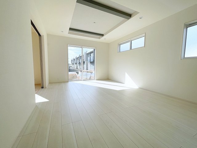 新築戸建・新築建売　郡山市小原田二丁目【繰り返す地震に強い】小原田小・小原田中の居間・リビング|同社施工例