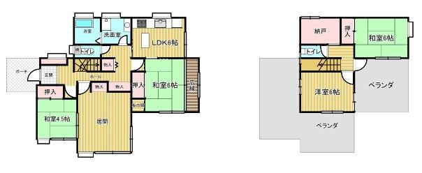【間取り】 | 伊東市鎌田　戸建