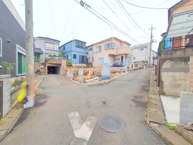 【新築分譲住宅】富士見市渡戸第二の前面道路含む現地写真