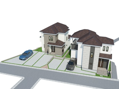 【外観パース】 | 那覇市識名（全2棟）A号棟 | 外観パースです