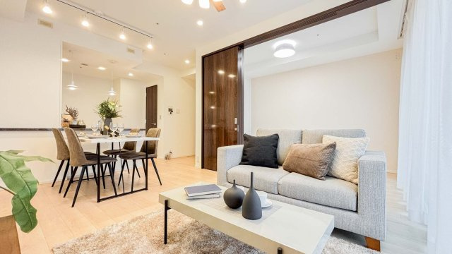 シティタワーズ東京ベイ　セントラルタワーの居間・リビング|おしゃれな居間です