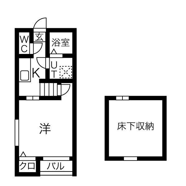ネオコーポ内田橋　名古屋市賃貸　仲介手数料無料の間取り