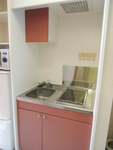 レオパレスフィオーレ月寒のキッチン|２口電気コンロ