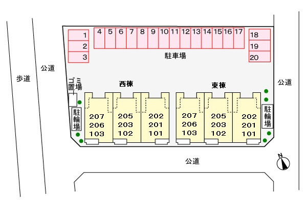ラフィナートDの区画図