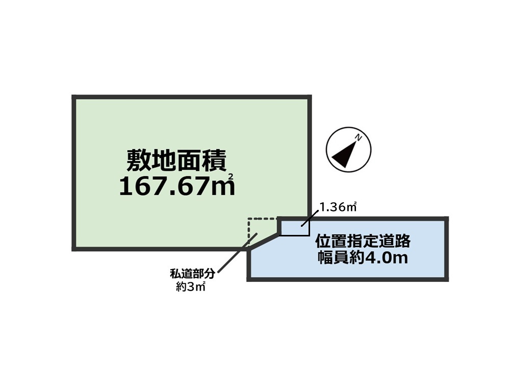 狭山市広瀬東　中古戸建ての区画図