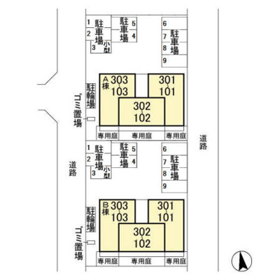 【区画図】 | ファミールハイム A棟