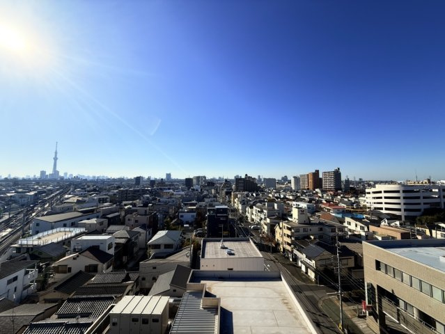 リシュブール四つ木のその他共用部分|共用廊下からの眺望