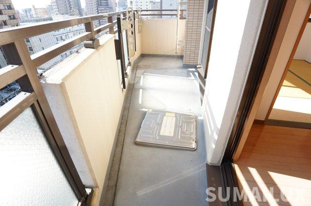 熊本市中央区水前寺３丁目の賃貸マンションのバルコニー