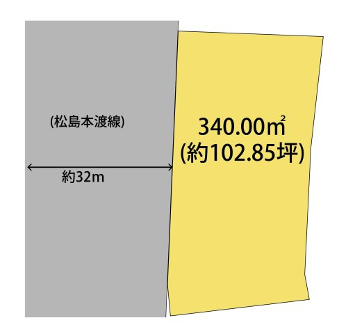 和歌山市秋月・土地・127498の区画図