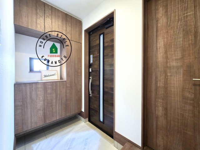 熊本県菊池郡大津町岩坂第1₋2棟(A号棟)の防犯設備|二重ロックでしっかり防犯対策ができます。