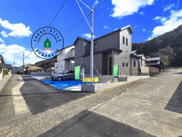 熊本県菊池郡大津町岩坂第1₋2棟(A号棟)の前面道路含む現地写真|見学の時間などお気軽にお問い合わせ下さい。