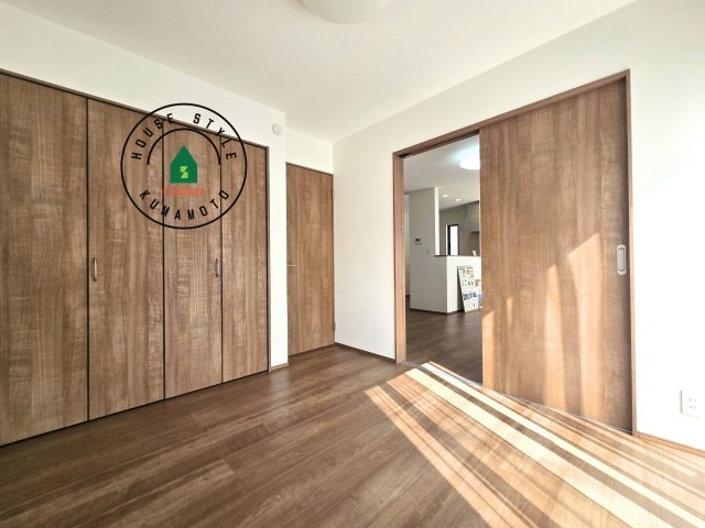 熊本県菊池郡大津町岩坂第1₋2棟(A号棟)の和室|将来的に、琉球畳を引きまして和室風にすることも可能です。